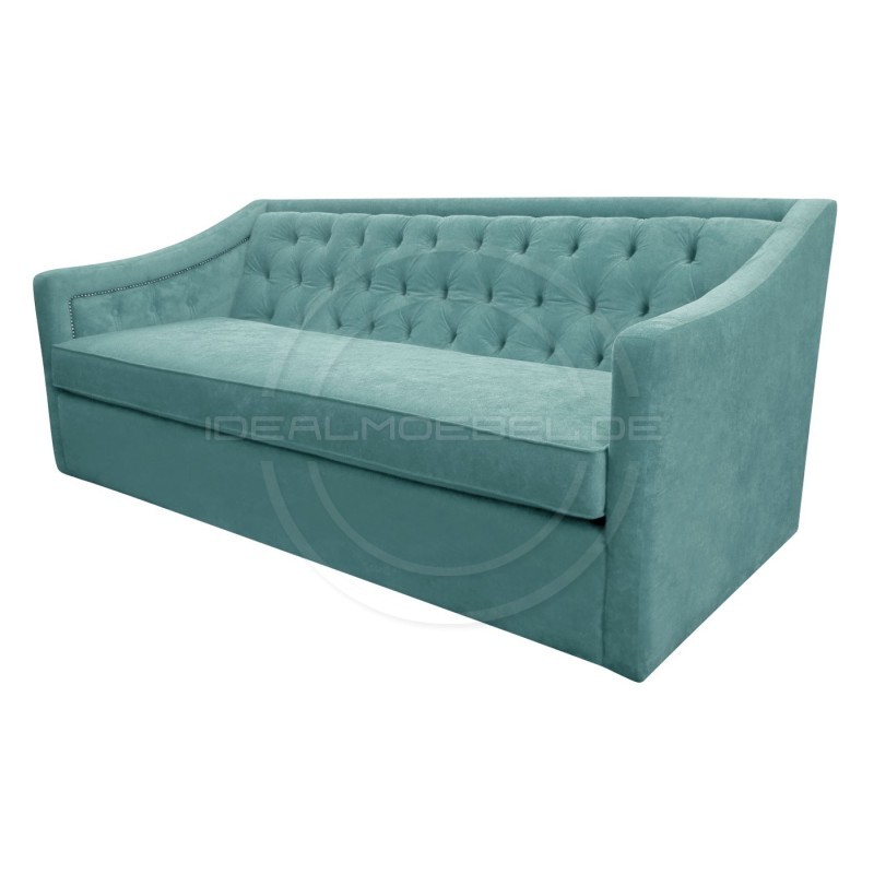 Chesterfield Sofa Bergenia Plus Samt 3-Sitzer