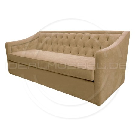 Chesterfield Sofa Bergenia Plus Samt 3-Sitzer