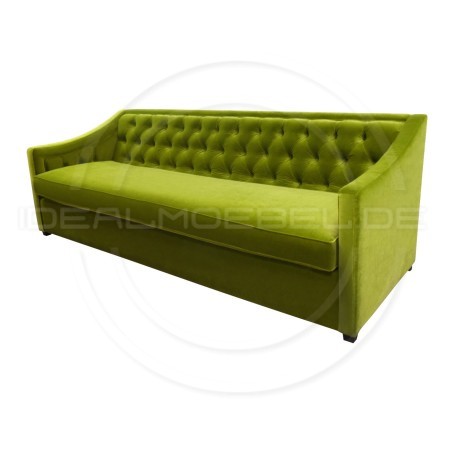 Chesterfield Sofa Bergenia Plus Samt 3,5-Sitzer