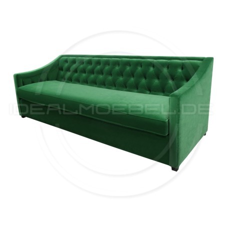 Chesterfield Sofa Bergenia Plus Samt 3,5-Sitzer