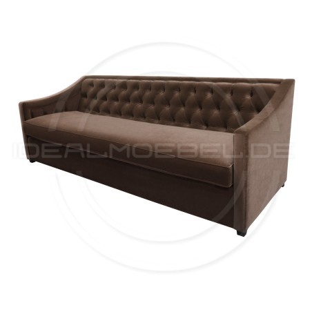 Chesterfield Sofa Bergenia Plus Samt 3,5-Sitzer