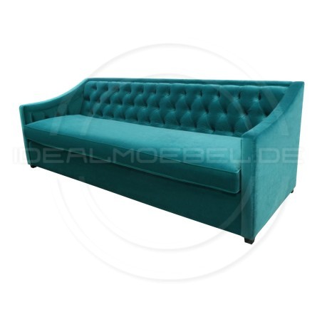Chesterfield Sofa Bergenia Plus Samt 3,5-Sitzer