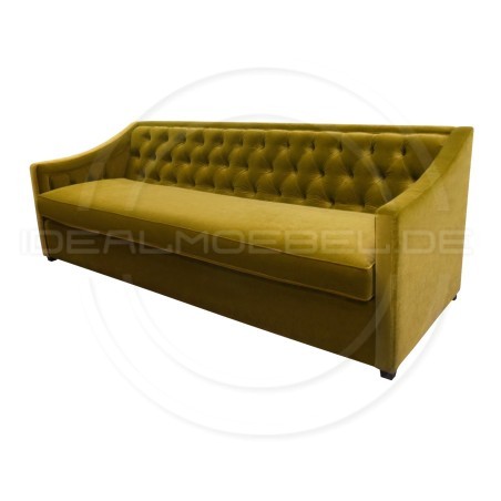 Chesterfield Sofa Bergenia Plus Samt 3,5-Sitzer