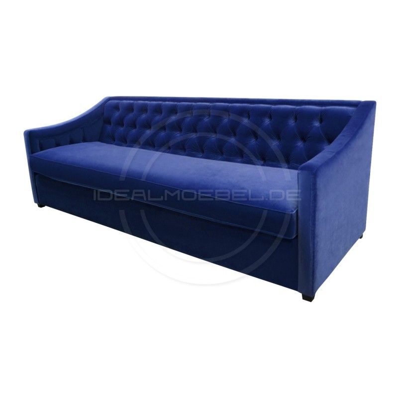 Chesterfield Sofa Bergenia Plus Samt 3,5-Sitzer