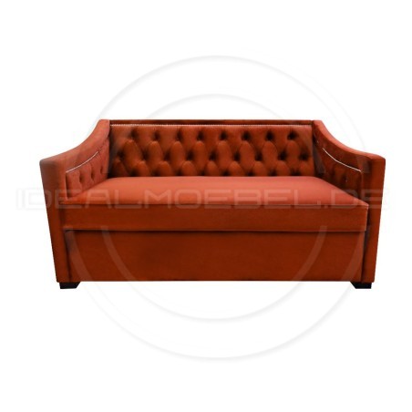 Chesterfield Schlafsofa Bergenia Plus mit Schlaffunktion  Samt 2,5-Sitzer