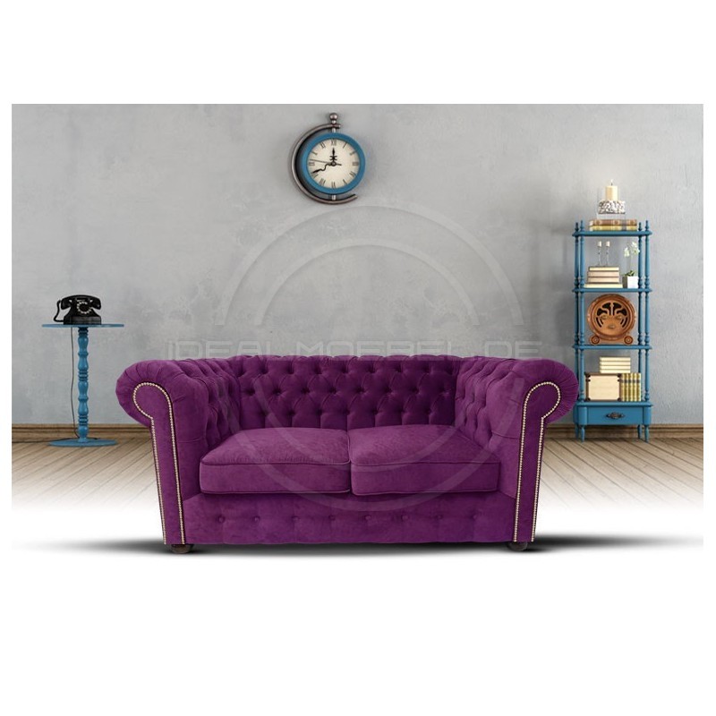 Sofa Chesterfield Violett