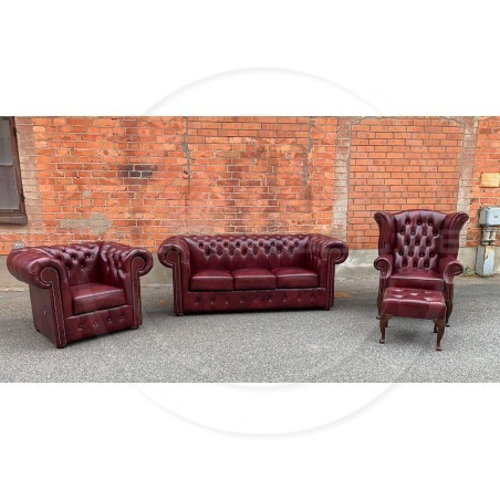 Chesterfield Ledersofa Classic XL 3,5-Sitzer