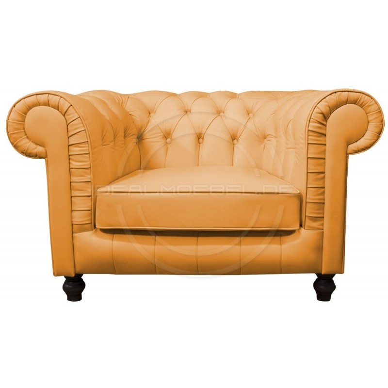 Fotel Chesterfield Lady Rem Skóra