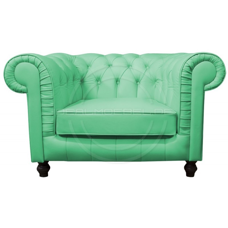 Fotel Chesterfield Lady Rem Skóra