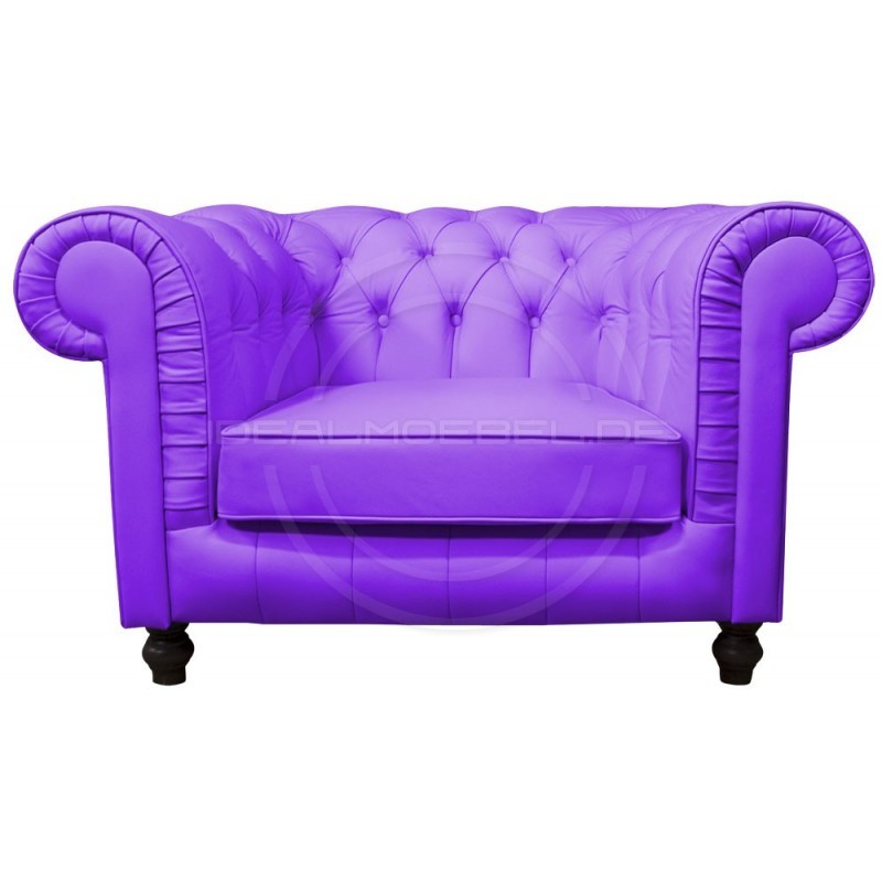 Fotel Chesterfield Lady Rem Skóra