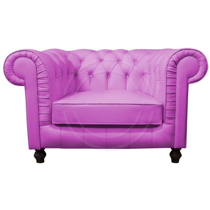 Fotel Chesterfield Lady Rem Skóra