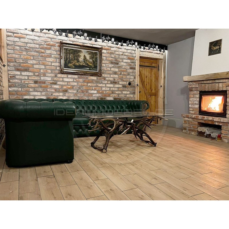 Chesterfield Ecksofa Normal Leder 255x340