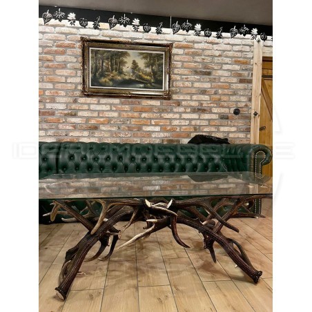 Chesterfield Ecksofa Normal Leder 255x340