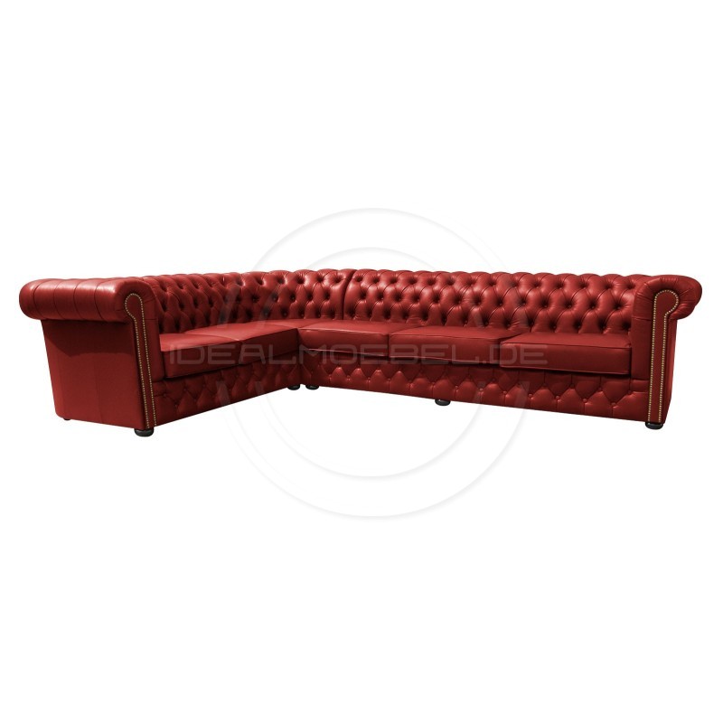 Chesterfield Ecksofa Normal Leder 255x340