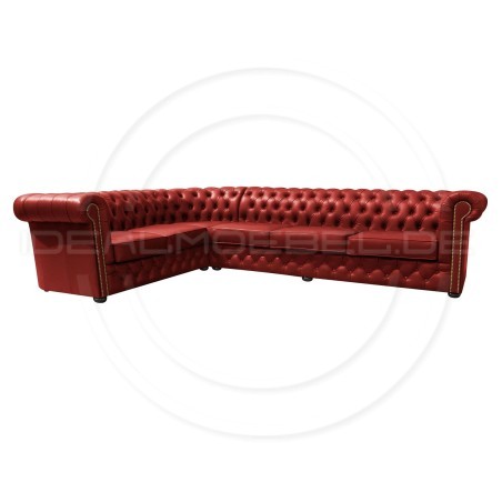 Chesterfield Ecksofa Normal Leder 255x340