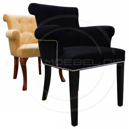 Krzesło Chesterfield Romeusz z podłokietnikami