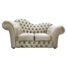 Kleine Chesterfield Sofa Madame Wave mit Schlaffunktion Samt 2-Sitzer