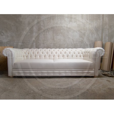 Chesterfield Schlafsofa Normal mit Schlaffunktion Samt 4-Sitzer