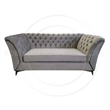 Chesterfield Sofa Luton Samt 3-Sitzer