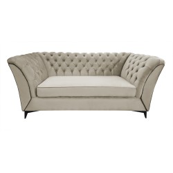Chesterfield Sofa Luton Samt 3-Sitzer