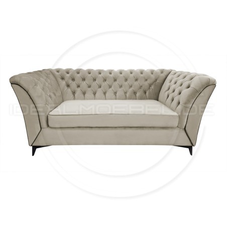 Chesterfield Sofa Luton Samt 3-Sitzer