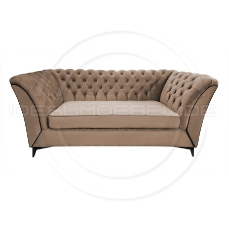 Chesterfield Sofa Luton Samt 3-Sitzer