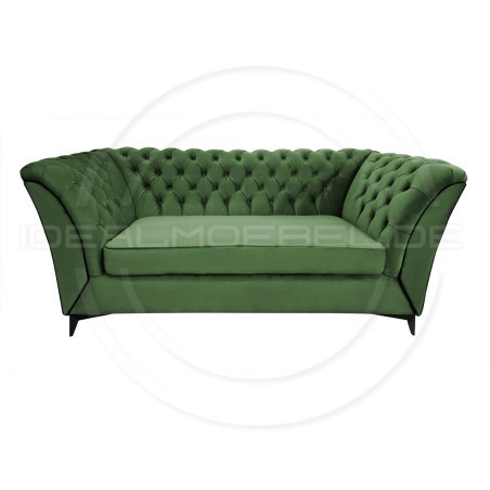 Chesterfield Sofa Luton Samt 3-Sitzer