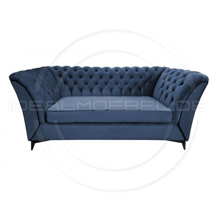 Chesterfield Sofa Luton Samt 3-Sitzer