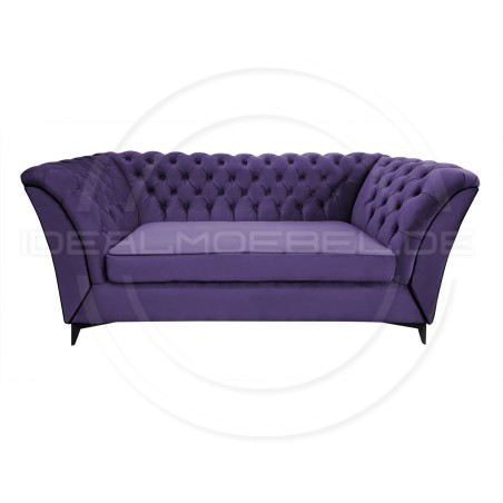 Chesterfield Sofa Luton Samt 3-Sitzer