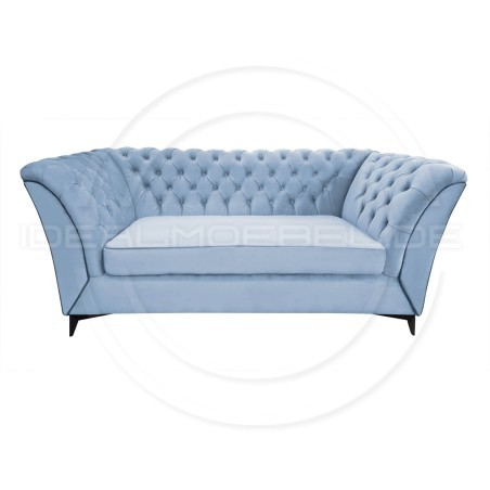 Chesterfield Sofa Luton Samt 3-Sitzer