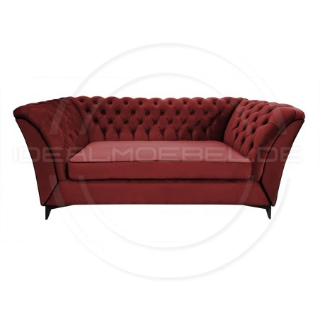Chesterfield Sofa Luton Samt 3-Sitzer
