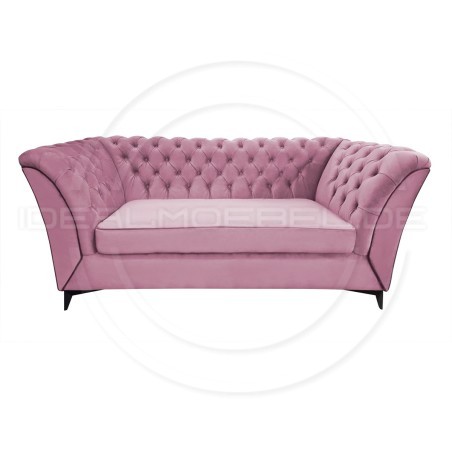 Chesterfield Sofa Luton Samt 3-Sitzer