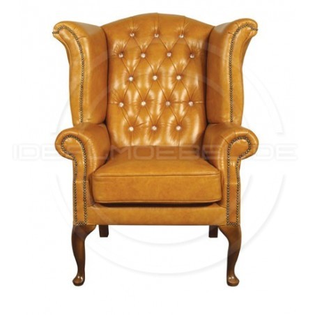 Fotel Chesterfield Lord Regent z kryształkami Swarovskiego