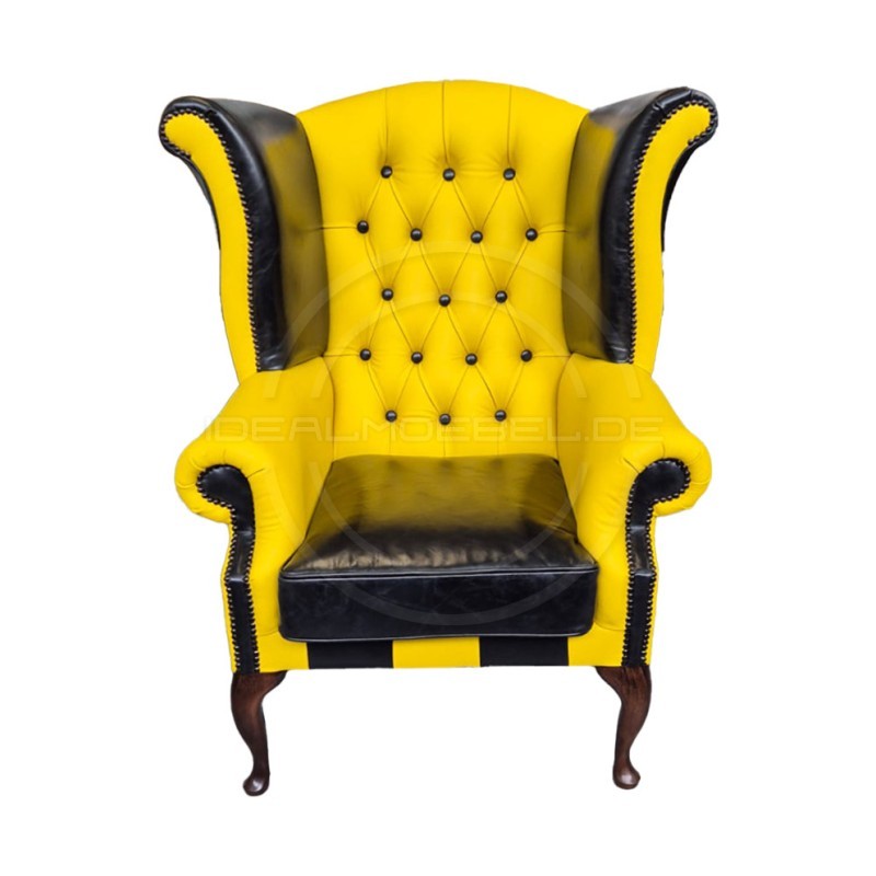 Moderner Ohrensessel Chesterfield Lord Regent Leder