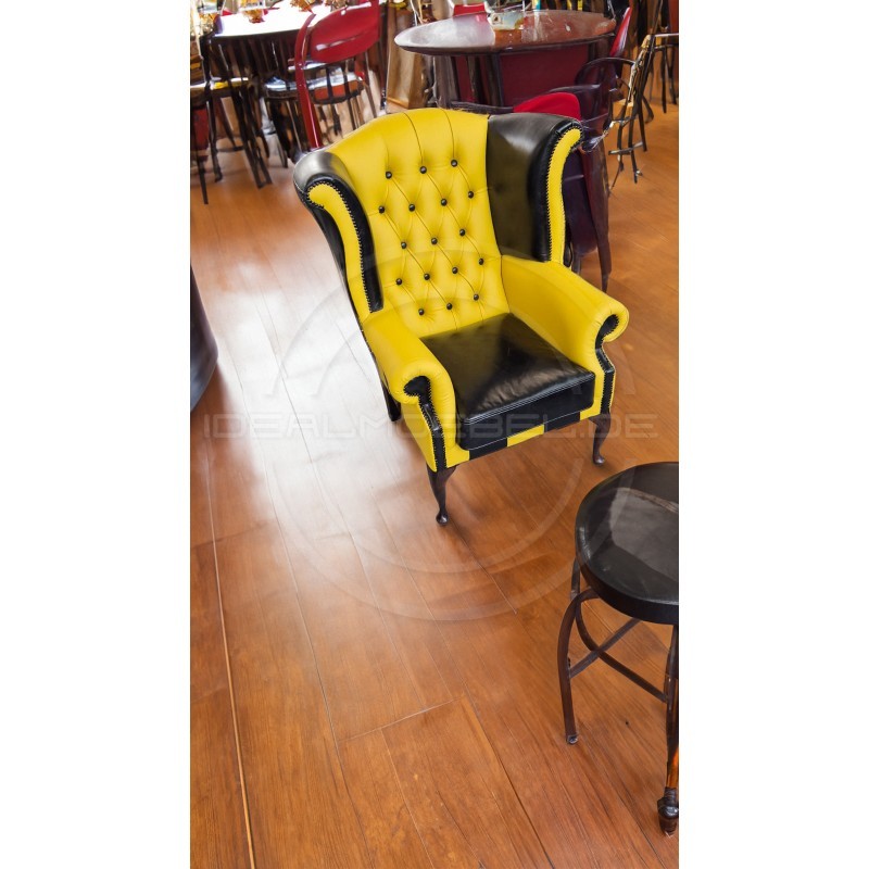 Moderner Ohrensessel Chesterfield Lord Regent Leder