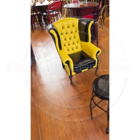 Moderner Ohrensessel Chesterfield Lord Regent Leder