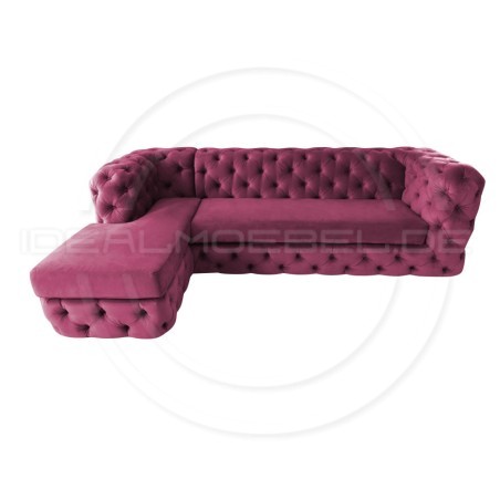 Chesterfield Ecksofa Lunar 190x260 cm | idealmoebel.de