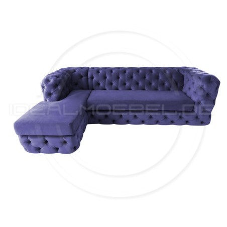 Chesterfield Ecksofa Lunar 190x260 cm | idealmoebel.de
