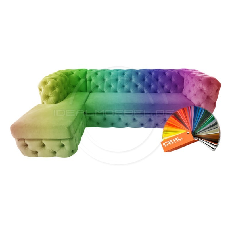 Chesterfield Ecksofa Lunar 190x260 cm | idealmoebel.de