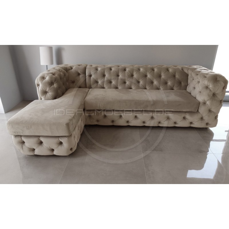 Chesterfield Ecksofa Lunar 190x260 cm | idealmoebel.de
