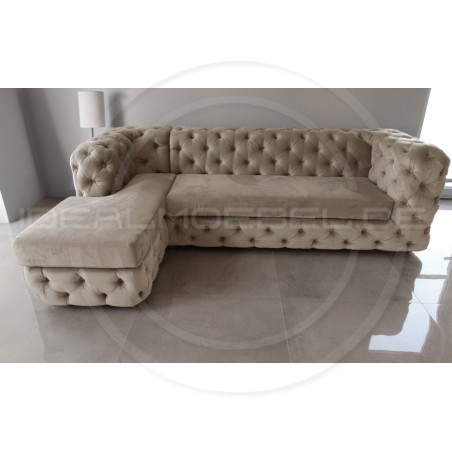 Chesterfield Ecksofa Lunar 190x260 cm | idealmoebel.de