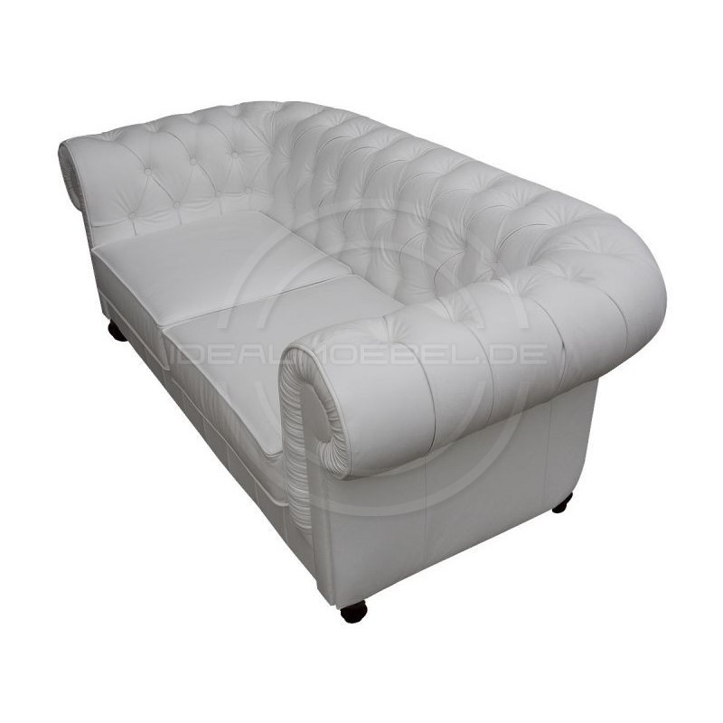 Chesterfield Ledersofa Canon 2-Sitzer | idealmoebel.de