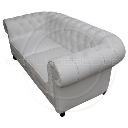 Chesterfield Ledersofa Canon 2-Sitzer | idealmoebel.de