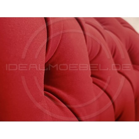 Empire Chaiselongue Chesterfield Normal mit Schlaffunktion Samt