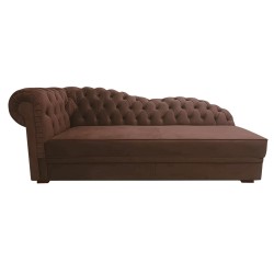 Empire Chaiselongue Chesterfield Normal mit Schlaffunktion Samt