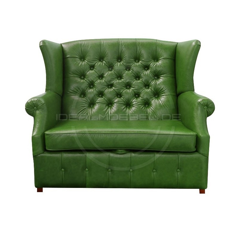 Sofa Chesterfield Uszak Old w skórze