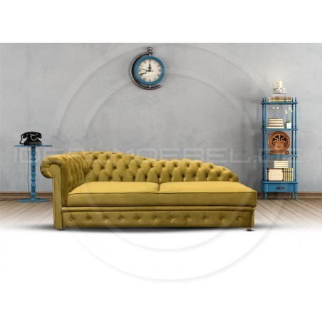 Szezlong Chesterfield March Rem z funkcją spania