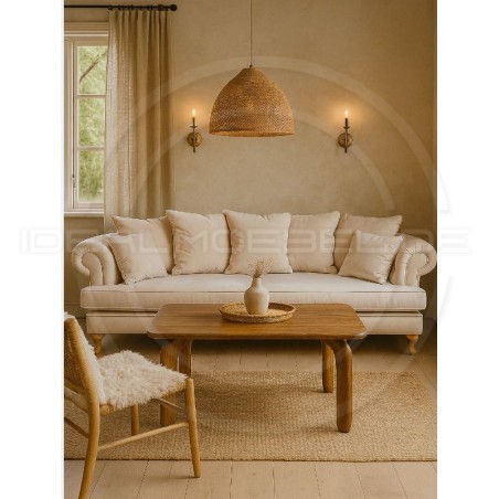 Sofa Dorset Ludwik Samt 3-Sitzer