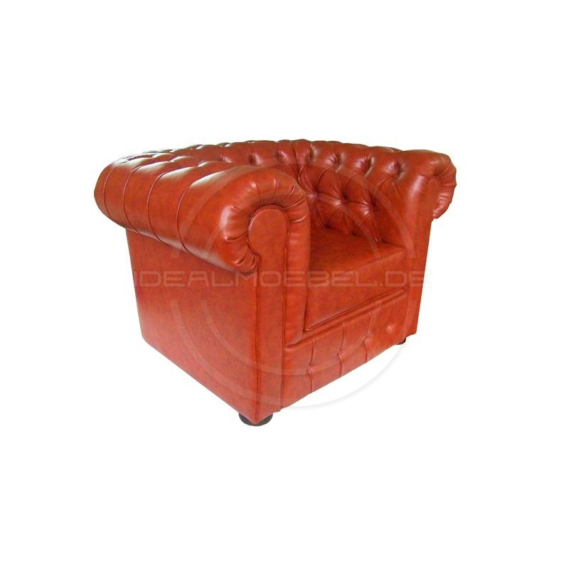 Fotel Chesterfield Ideal ekoskóra