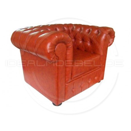Fotel Chesterfield Ideal ekoskóra
